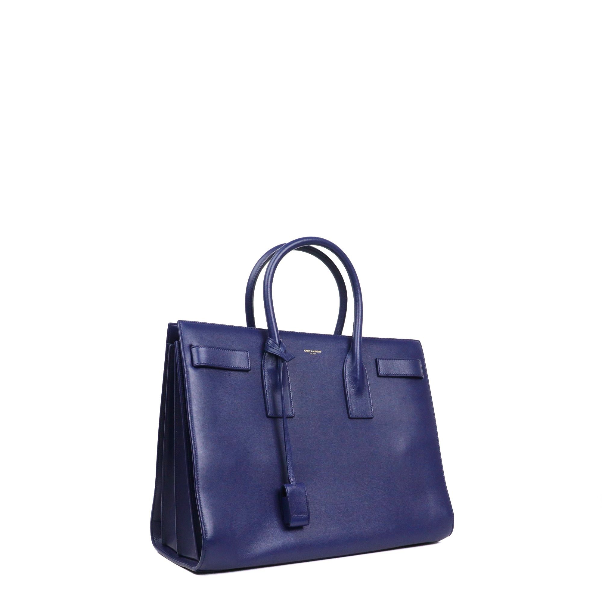 Saint Laurent Paris SAINT LAURENT - Saint Laurent Medium Day Bag in midnight blue leather Size ONE SIZE - 2 Thumbnail