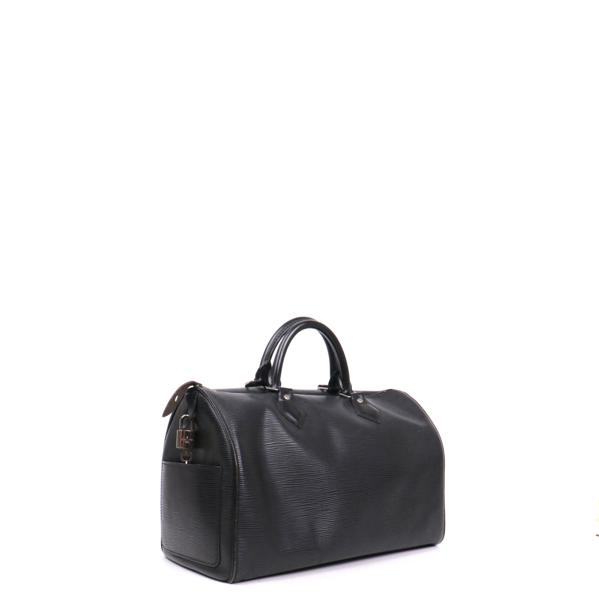 Louis Vuitton LOUIS VUITTON - Louis Vuitton Speedy 35 handbag in black epi leather Size ONE SIZE - 2 Thumbnail