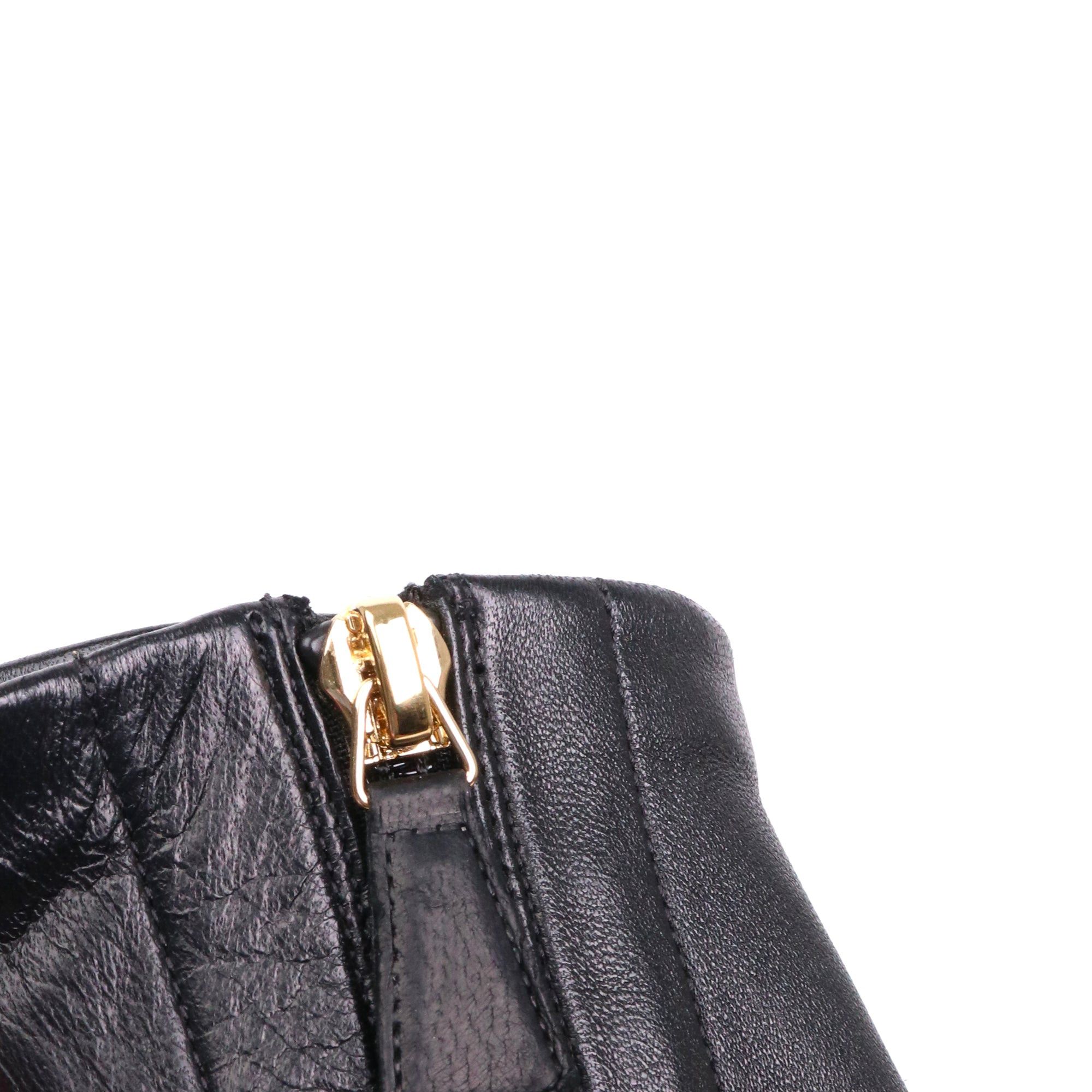 Chanel CHANEL - Chanel CC ankle boots in black leather (T37) Size US 6 / IT 36 - 3 Thumbnail