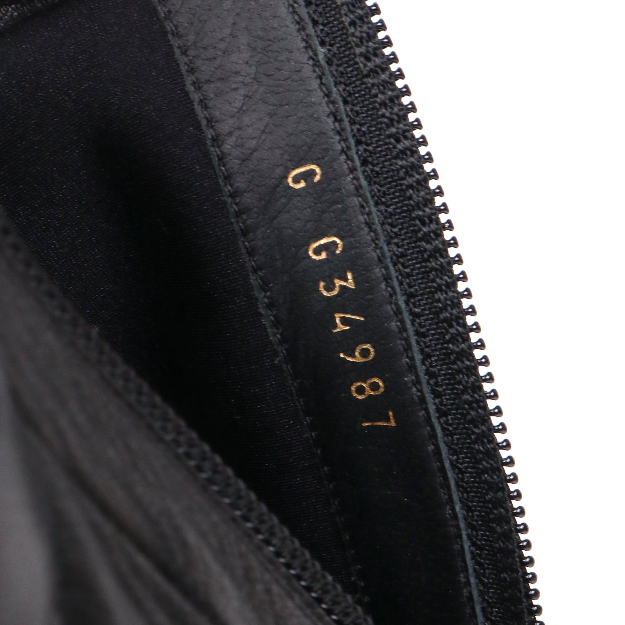 Chanel CHANEL - Chanel CC ankle boots in black leather (T37) Size US 6 / IT 36 - 7 Thumbnail
