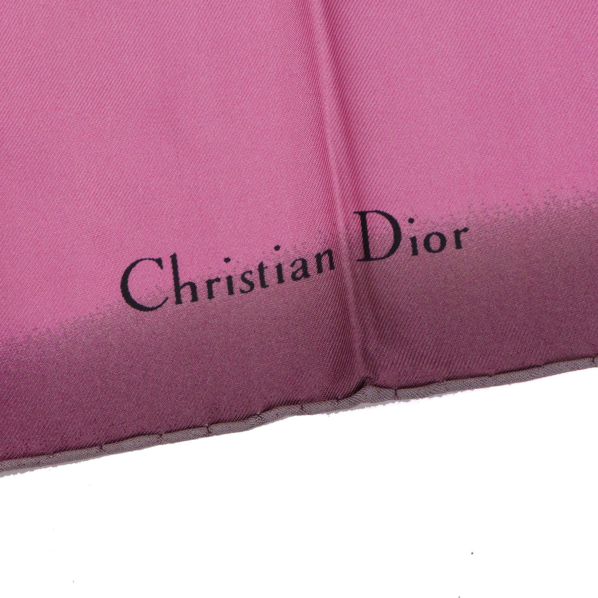 Dior DIOR - Dior 90 scarf in purple silk Size ONE SIZE - 2 Thumbnail