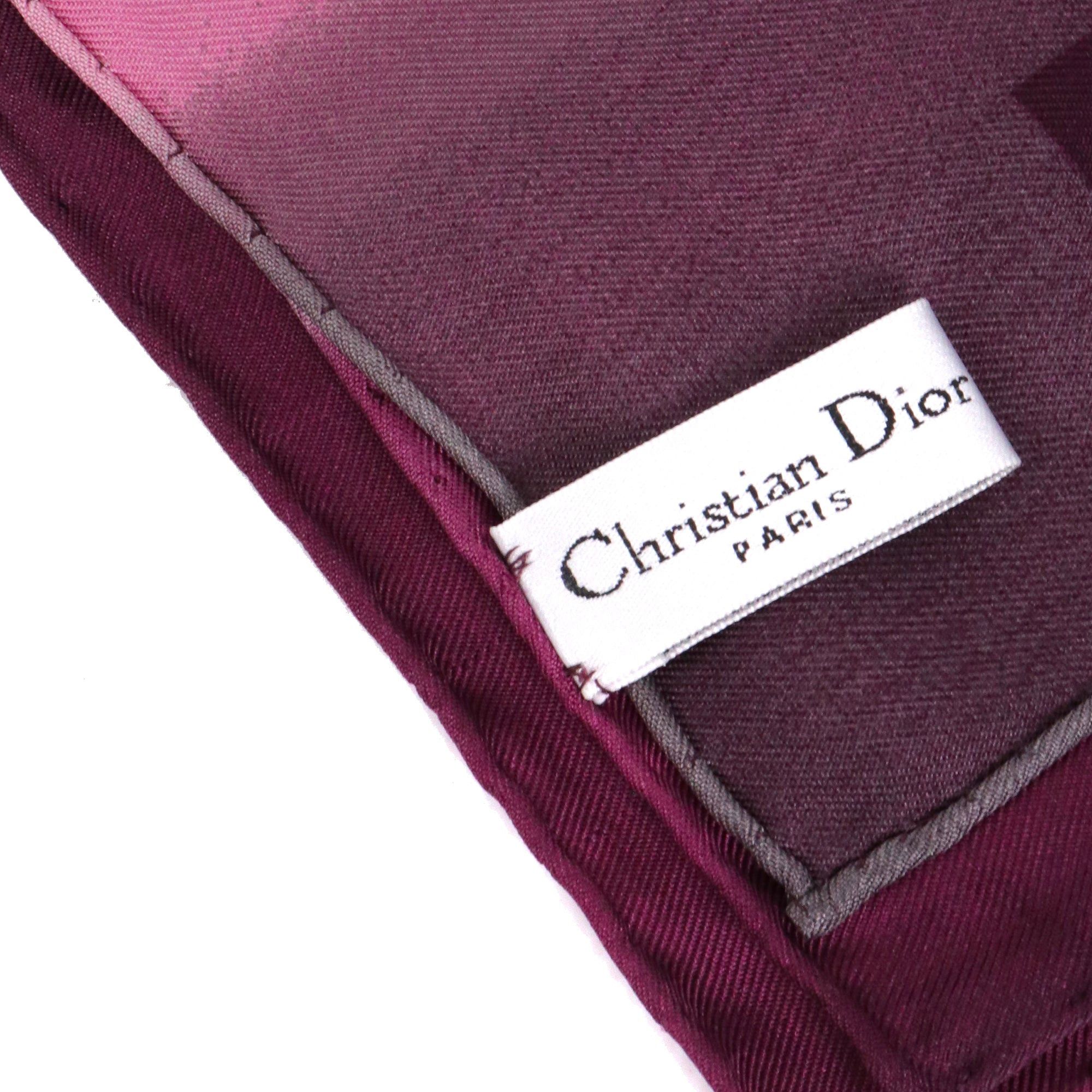 Dior DIOR - Dior 90 scarf in purple silk Size ONE SIZE - 3 Thumbnail