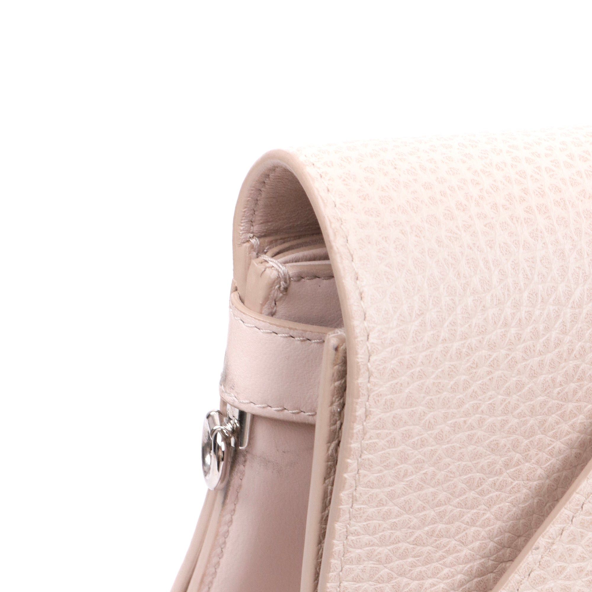 Dior DIOR - Diorever Dior handbag in pale pink grained leather Size ONE SIZE - 4 Thumbnail