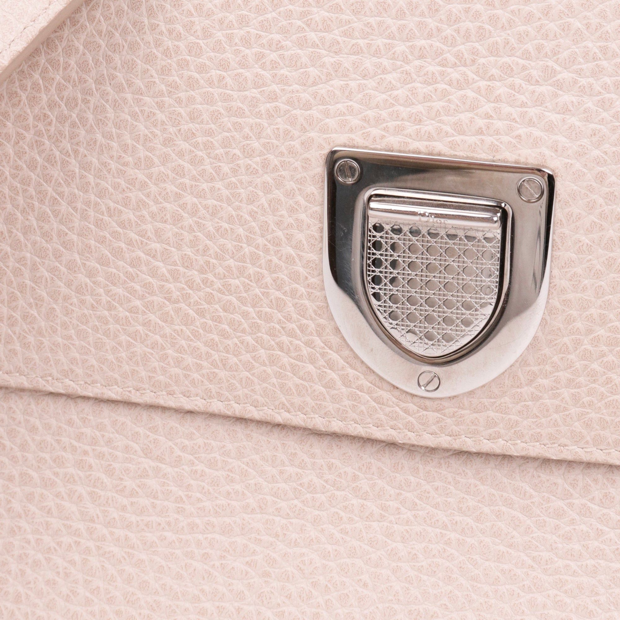 Dior DIOR - Diorever Dior handbag in pale pink grained leather Size ONE SIZE - 5 Thumbnail
