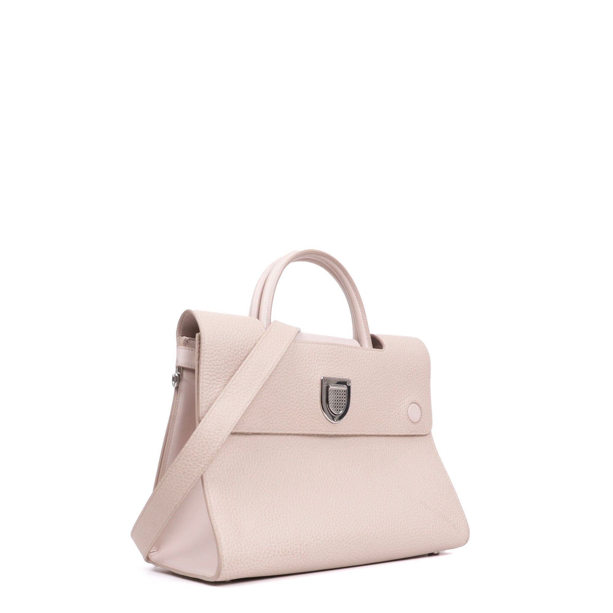 Dior DIOR - Diorever Dior handbag in pale pink grained leather Size ONE SIZE - 2 Thumbnail