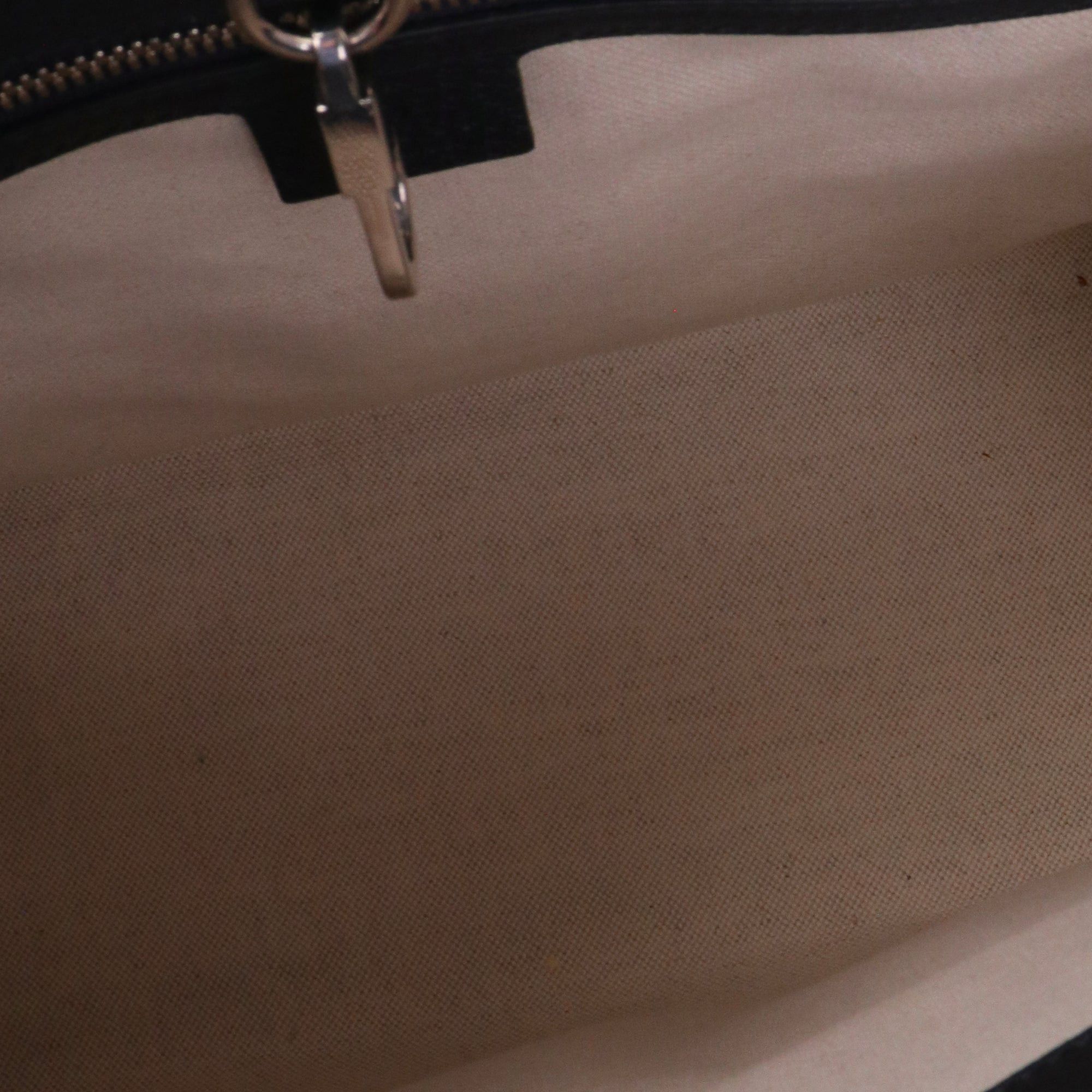 Gucci GUCCI - Gucci shopping bag in pink monogram canvas and navy blue leather Size ONE SIZE - 8 Thumbnail