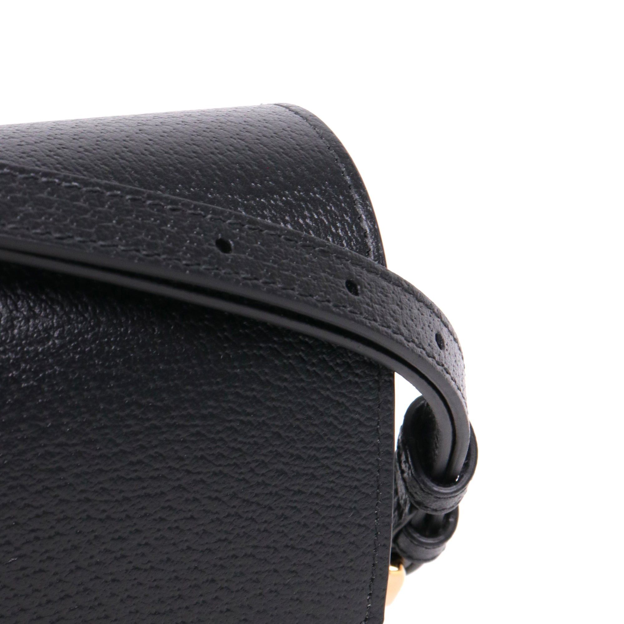 Gucci GUCCI - Gucci Horsebit 1955 shoulder bag in black grained leather Size ONE SIZE - 7 Thumbnail