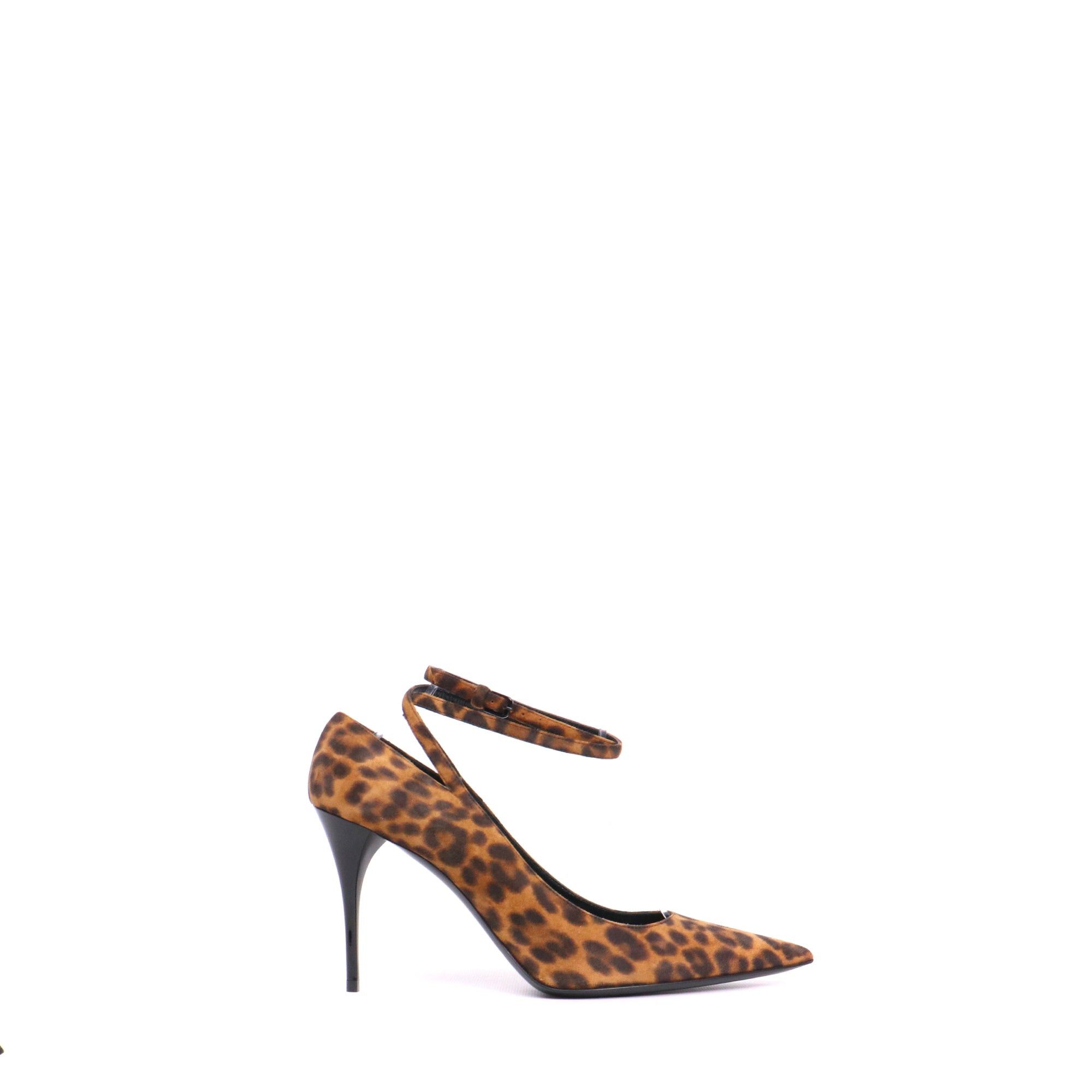 Saint Laurent Paris SAINT LAURENT - Saint Laurent Lexi heeled pumps in leopard suede (T36.5) Size US 5.5 / IT 35.5 - 2 Thumbnail