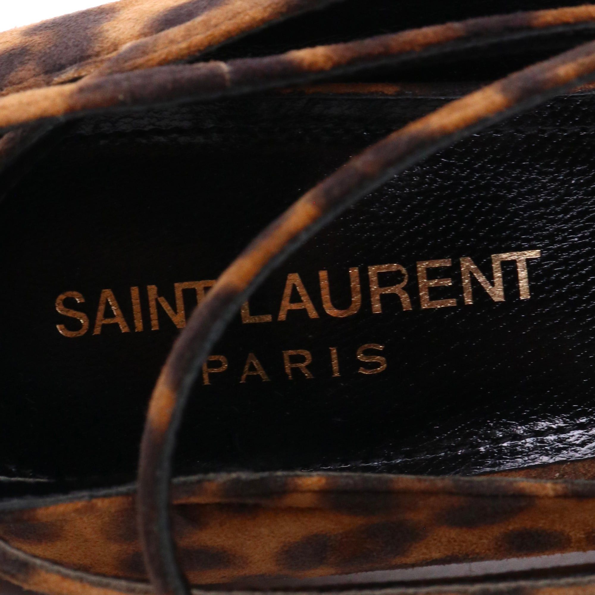 Saint Laurent Paris SAINT LAURENT - Saint Laurent Lexi heeled pumps in leopard suede (T36.5) Size US 5.5 / IT 35.5 - 4 Thumbnail