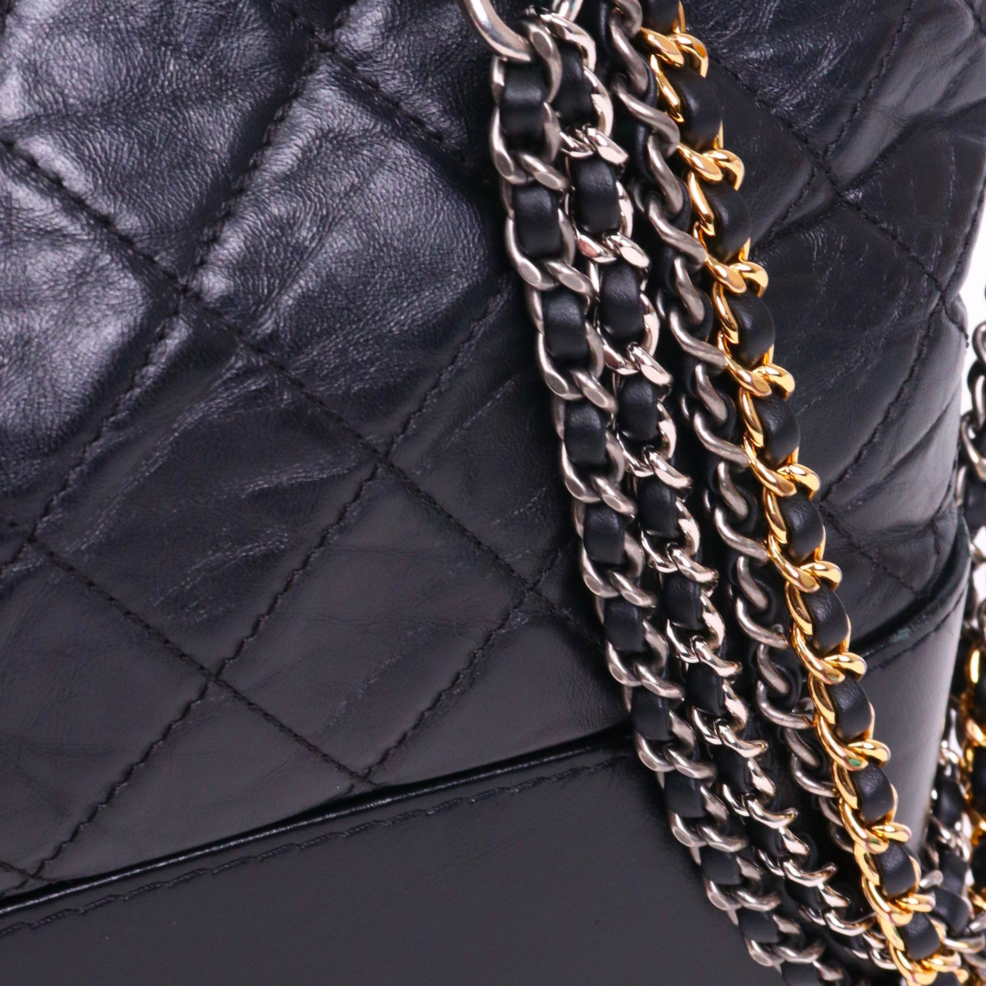 Chanel CHANEL - Gabrielle GM Chanel shoulder bag in black leather Size ONE SIZE - 5 Thumbnail