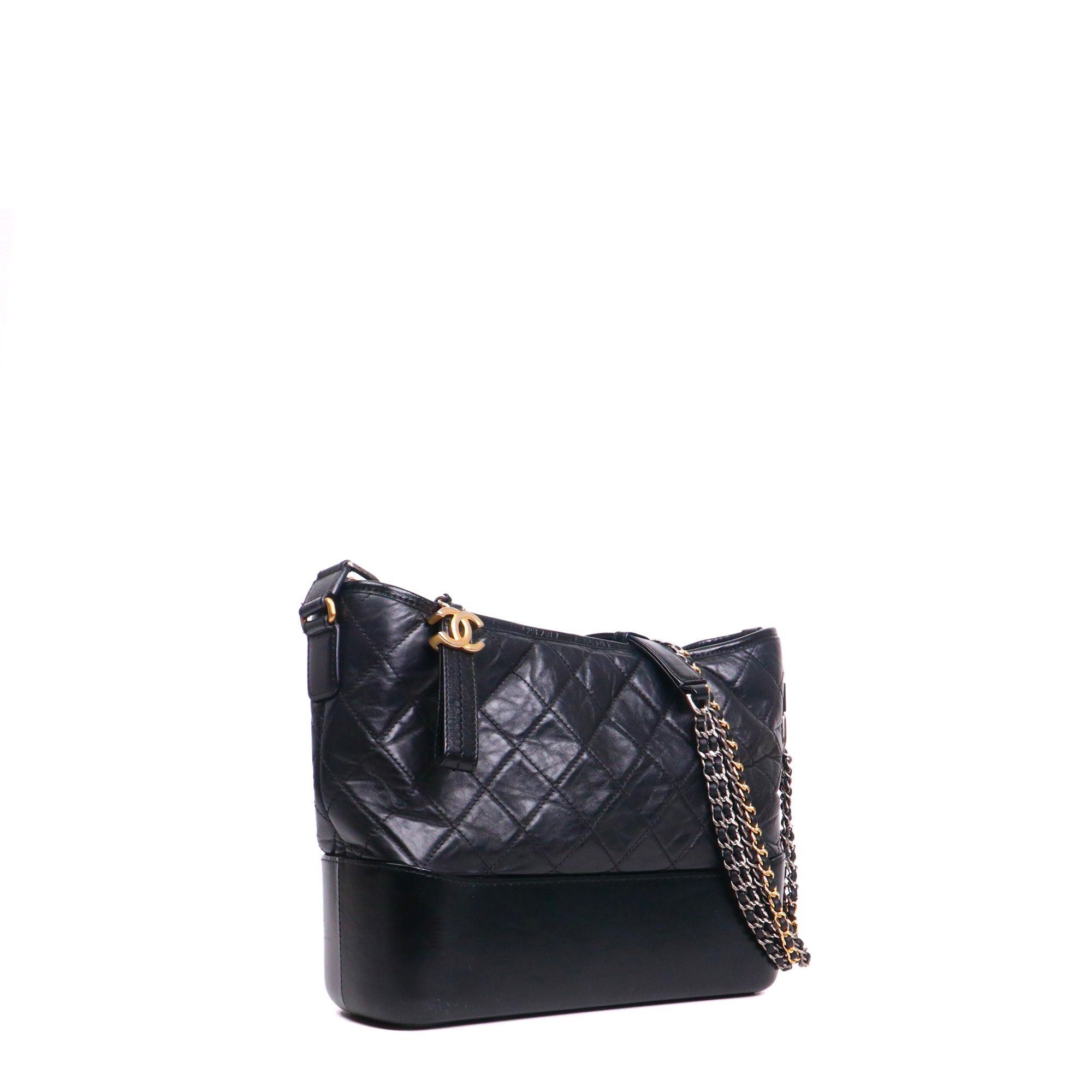 Chanel CHANEL - Gabrielle GM Chanel shoulder bag in black leather Size ONE SIZE - 2 Thumbnail