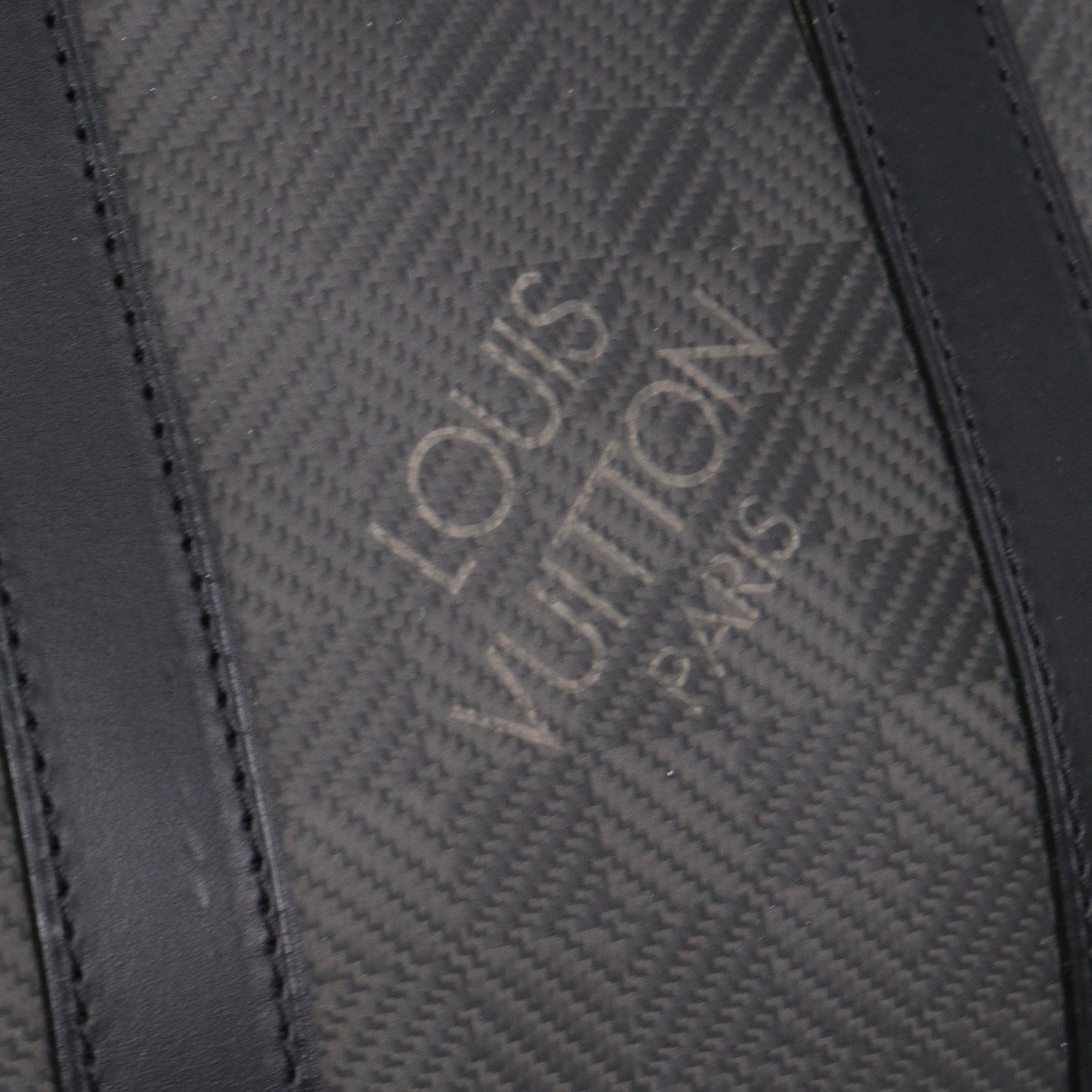 Louis Vuitton LOUIS VUITTON - Louis Vuitton Keepall 45 travel bag in carbon damier canvas Size ONE SIZE - 4 Thumbnail