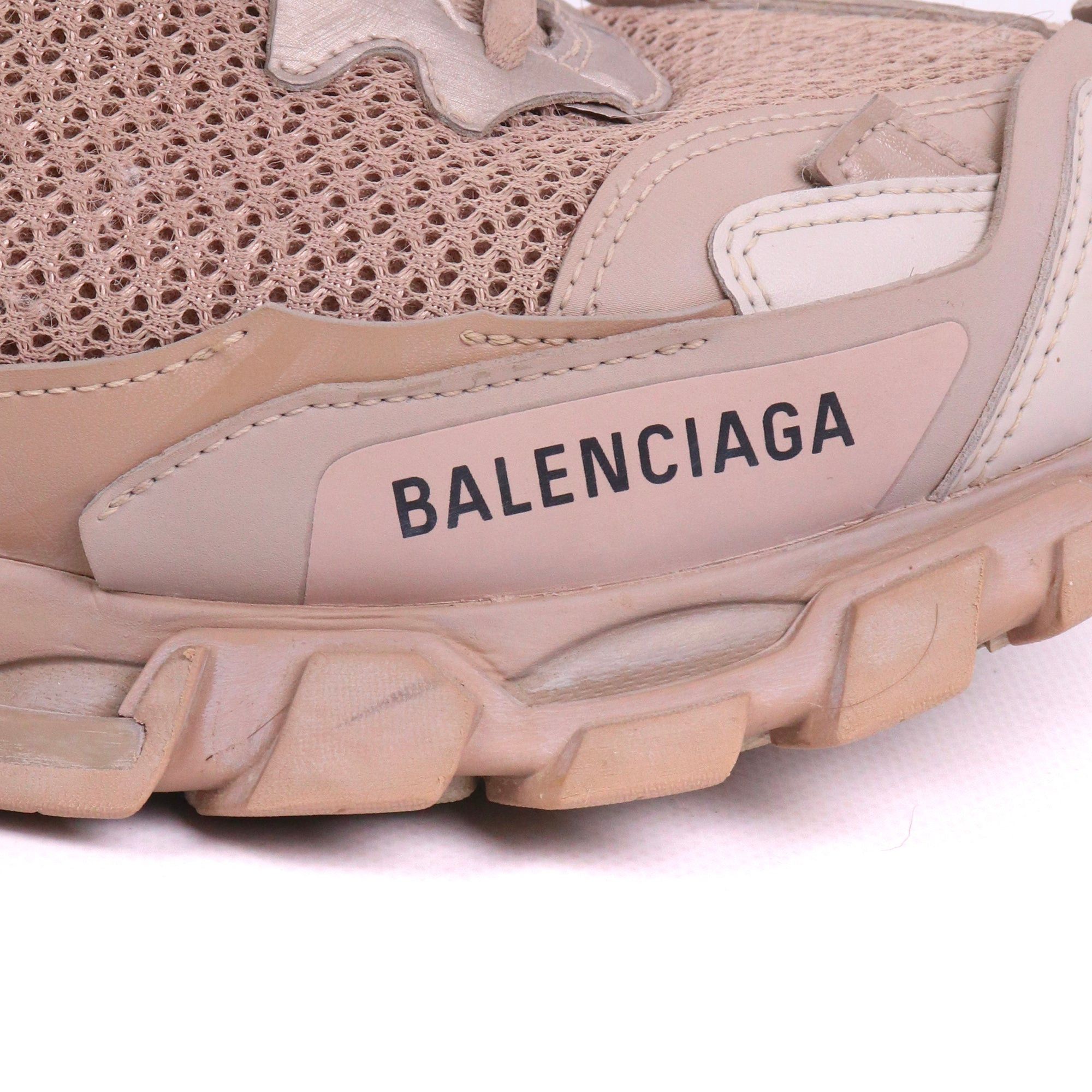 Balenciaga BALENCIAGA - Balenciaga Track sneakers in brown leather and canvas (T42) Size US 11 / IT 41 - 3 Thumbnail