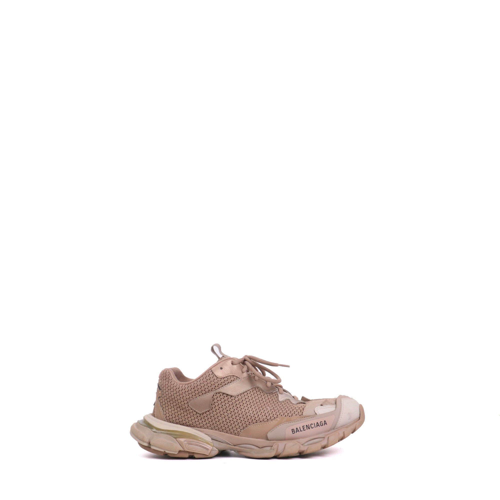Balenciaga BALENCIAGA - Balenciaga Track sneakers in brown leather and canvas (T42) Size US 11 / IT 41 - 2 Thumbnail