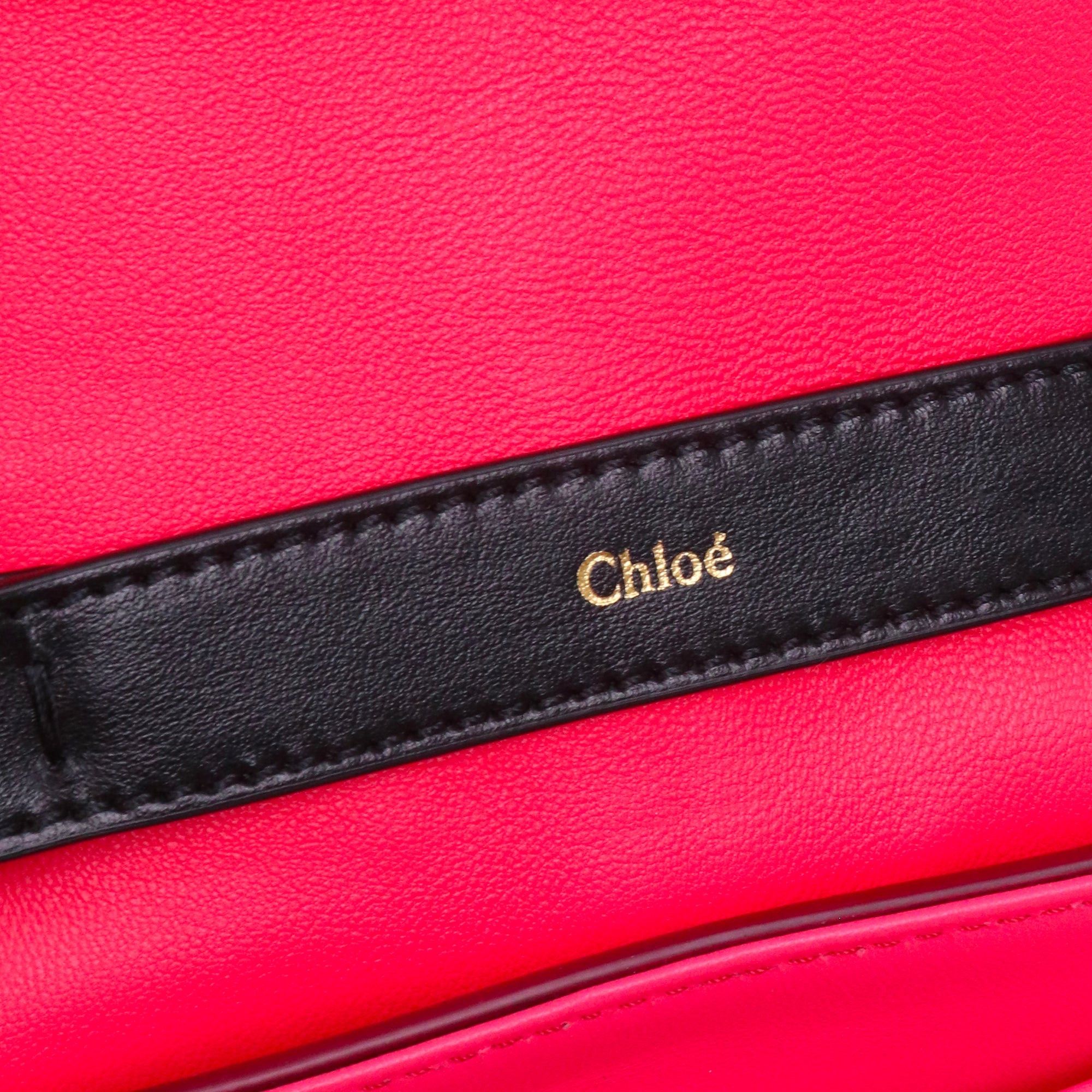 Chloe CHLOÉ - Chloé Pénélope PM shoulder bag in pink leather Size ONE SIZE - 7 Thumbnail