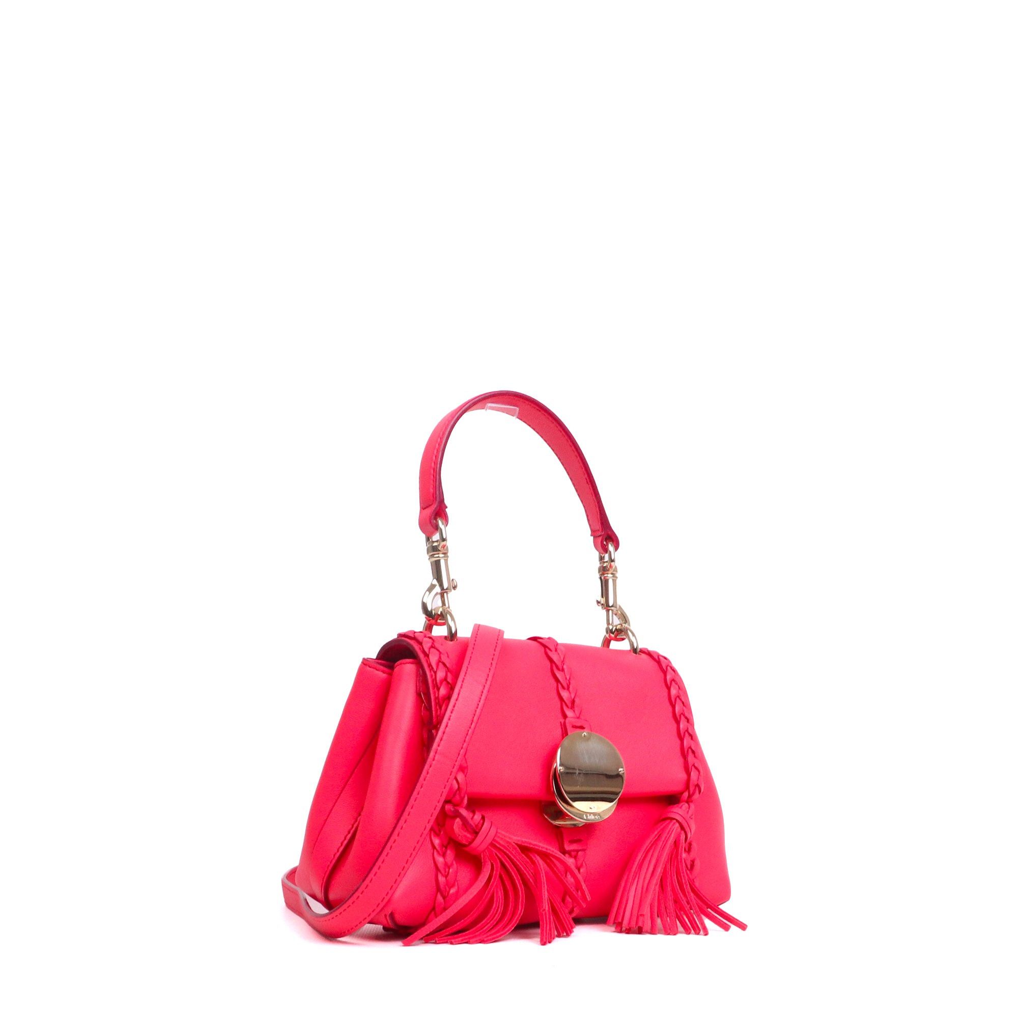 Chloe CHLOÉ - Chloé Pénélope PM shoulder bag in pink leather Size ONE SIZE - 2 Thumbnail