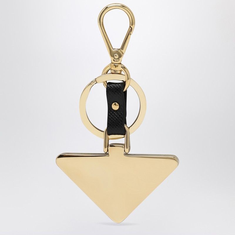 Prada Prada Black Logo Triangle Key Case Size ONE SIZE - 2 Thumbnail