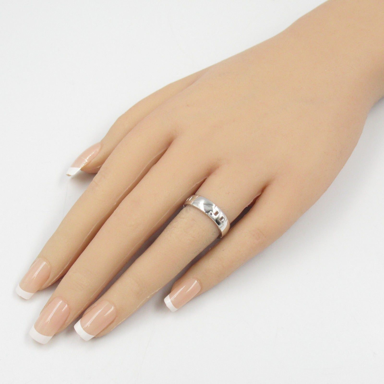 Hermes Hermes Hercules Ring K18Wg (White Gold) Silver Size ONE SIZE - 8 Thumbnail