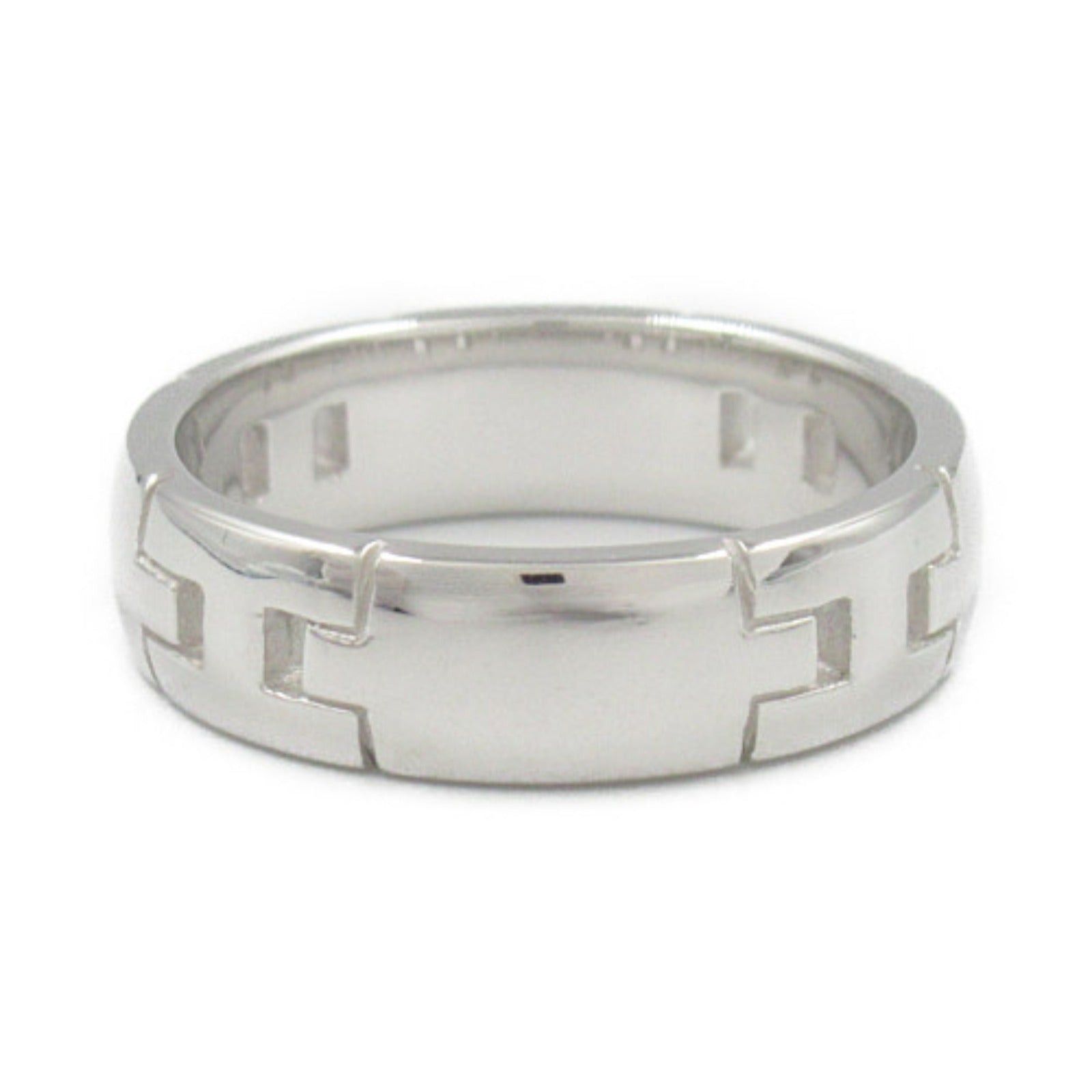 Hermes Hermes Hercules Ring K18Wg (White Gold) Silver Size ONE SIZE - 3 Thumbnail