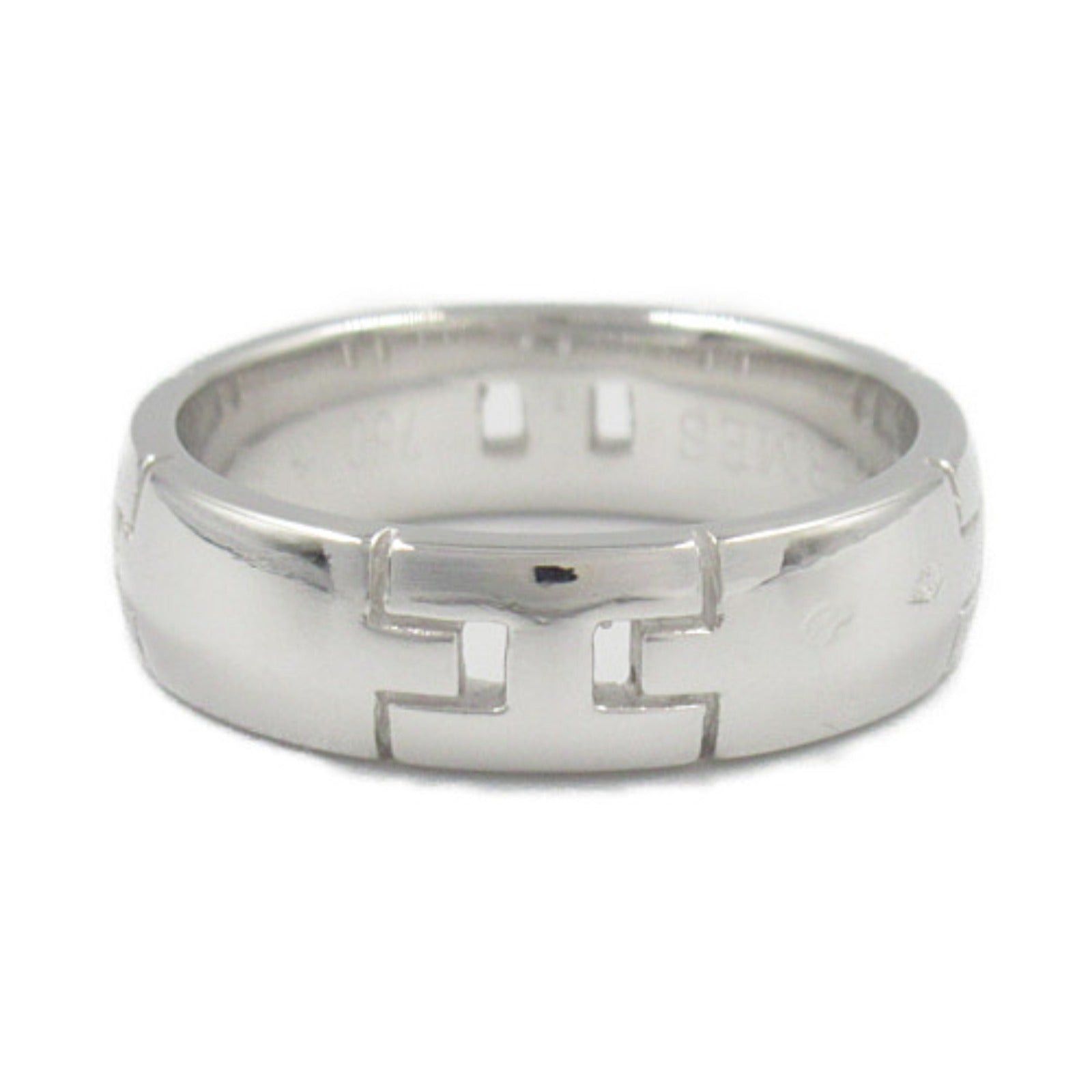 Hermes Hermes Hercules Ring K18Wg (White Gold) Silver Size ONE SIZE - 2 Thumbnail