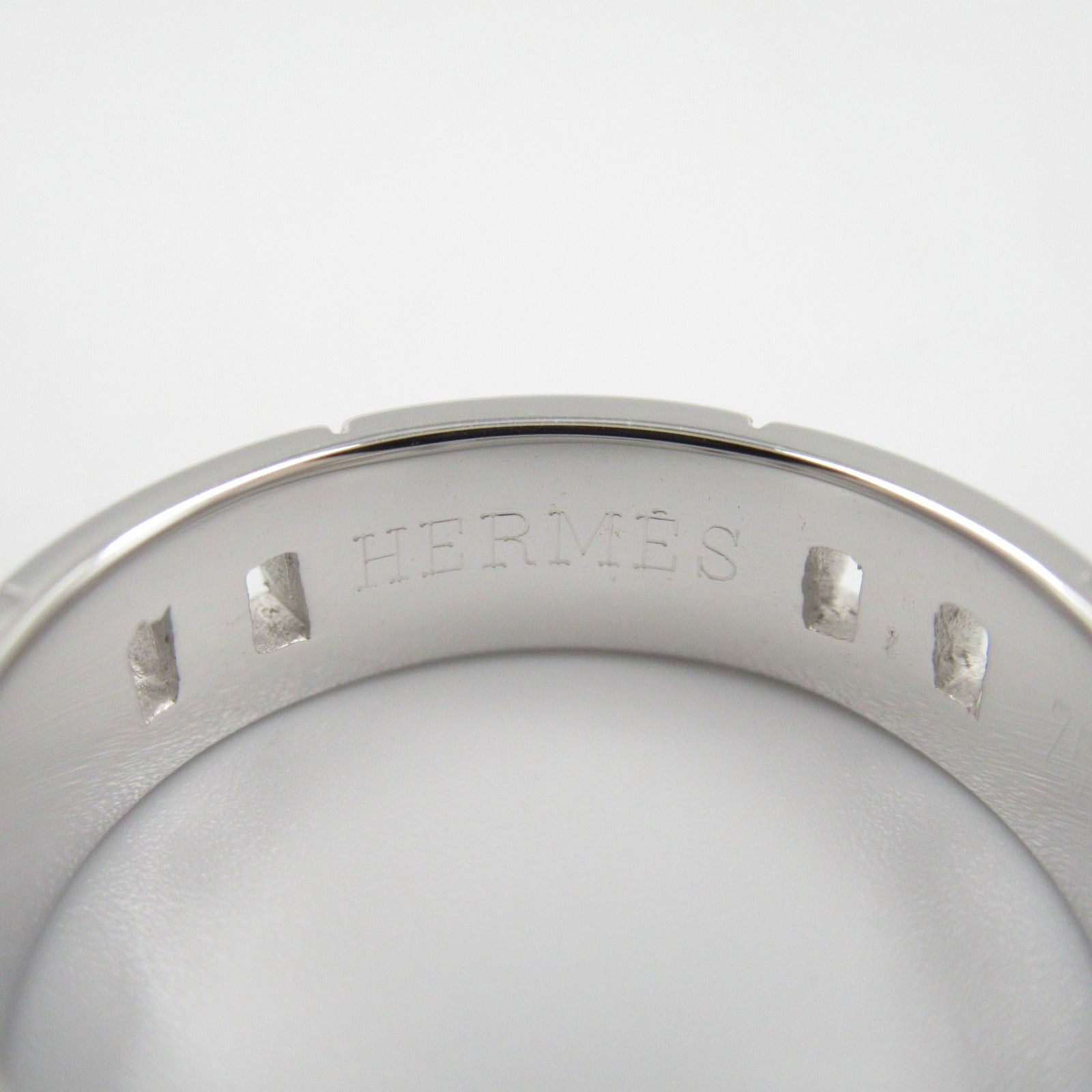 Hermes Hermes Hercules Ring K18Wg (White Gold) Silver Size ONE SIZE - 4 Thumbnail
