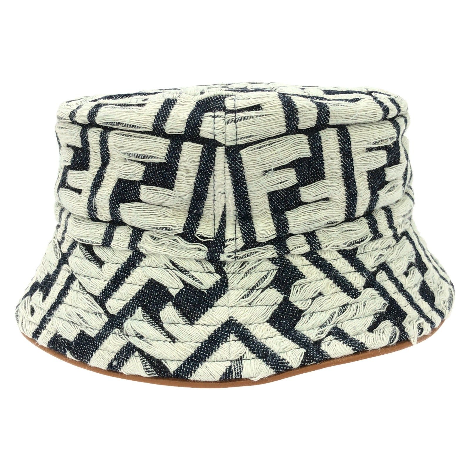 Fendi Fendi Bucket Hat Cotton Navy Size ONE SIZE - 2 Thumbnail