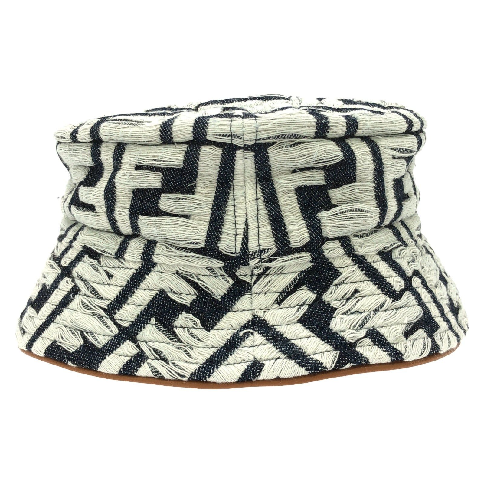 Fendi Fendi Bucket Hat Cotton Navy Size ONE SIZE - 2 Thumbnail