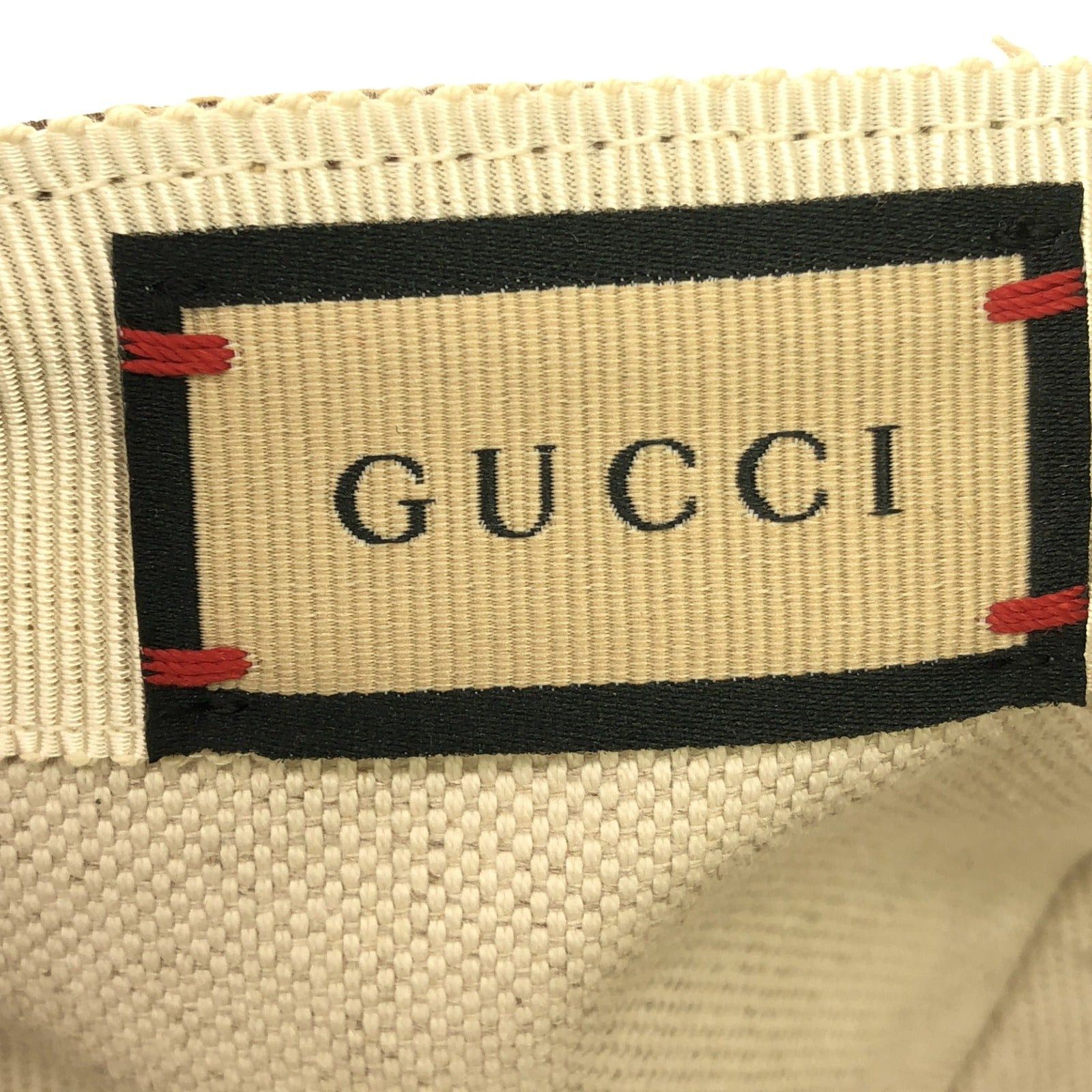 Gucci Gucci Baseball Cap Cotton Beige Size ONE SIZE - 5 Thumbnail