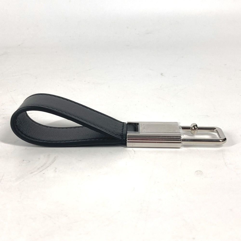 Salvatore Ferragamo Salvatore Ferragamo Logo Bag Charm Keychain Leather Men Black Size ONE SIZE - 5 Thumbnail