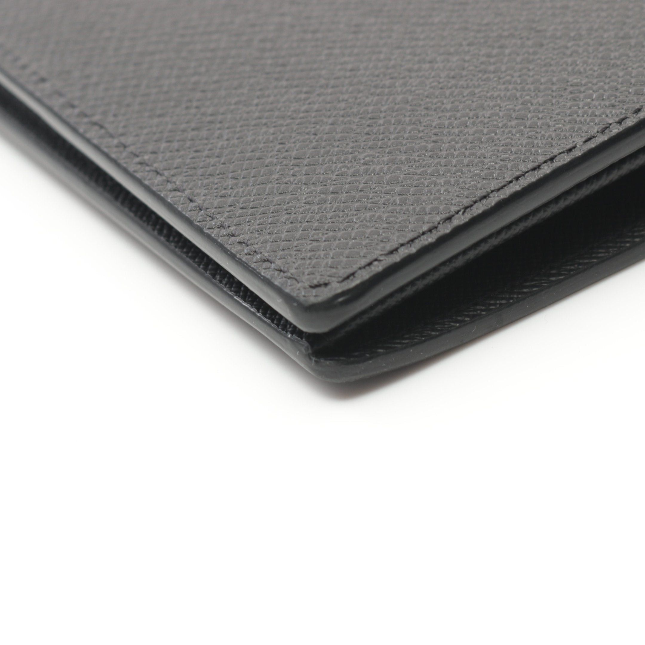 Louis Vuitton Louis Vuitton Portefeuil Brother Taiga Noir Bi-Fold Long Wallet Leather Black Size ONE SIZE - 5 Thumbnail