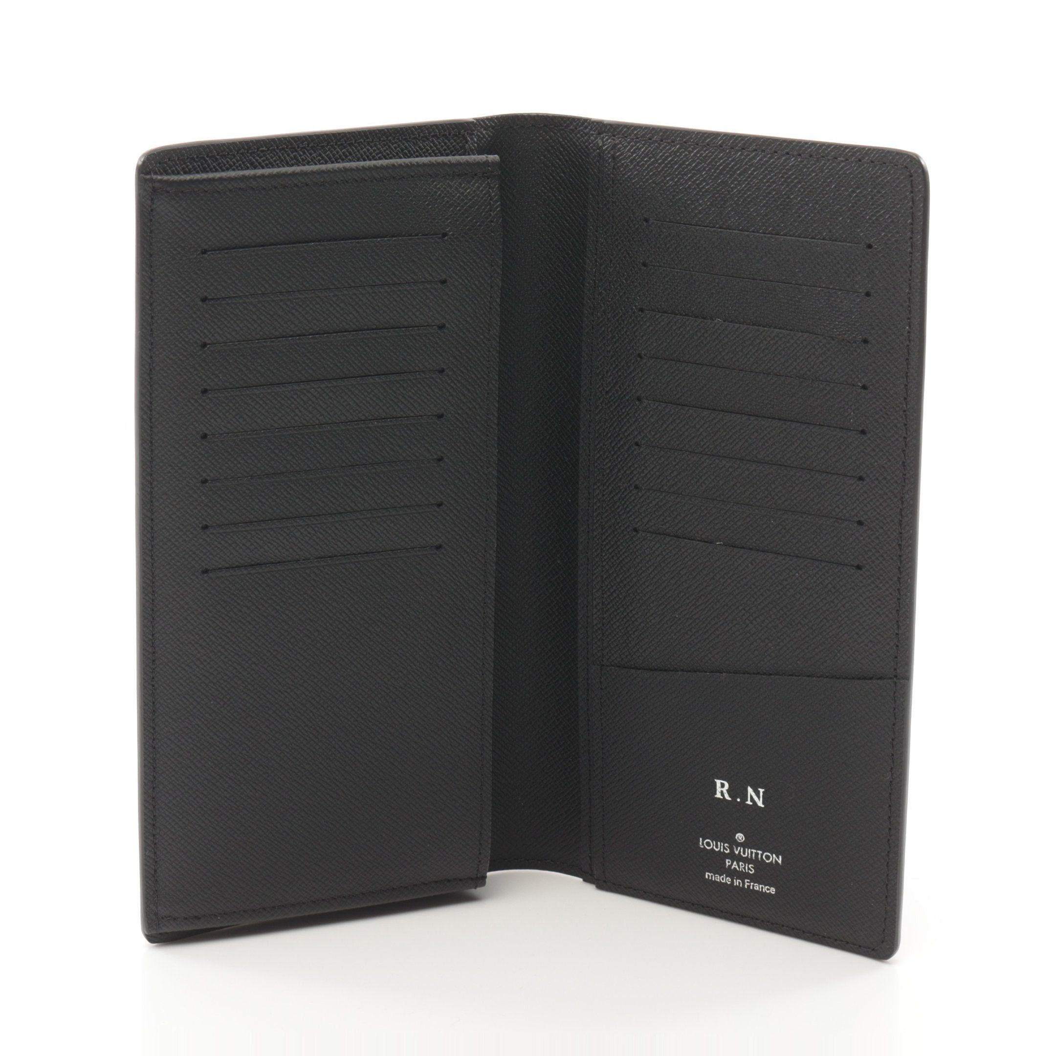 Louis Vuitton Louis Vuitton Portefeuil Brother Taiga Noir Bi-Fold Long Wallet Leather Black Size ONE SIZE - 3 Thumbnail