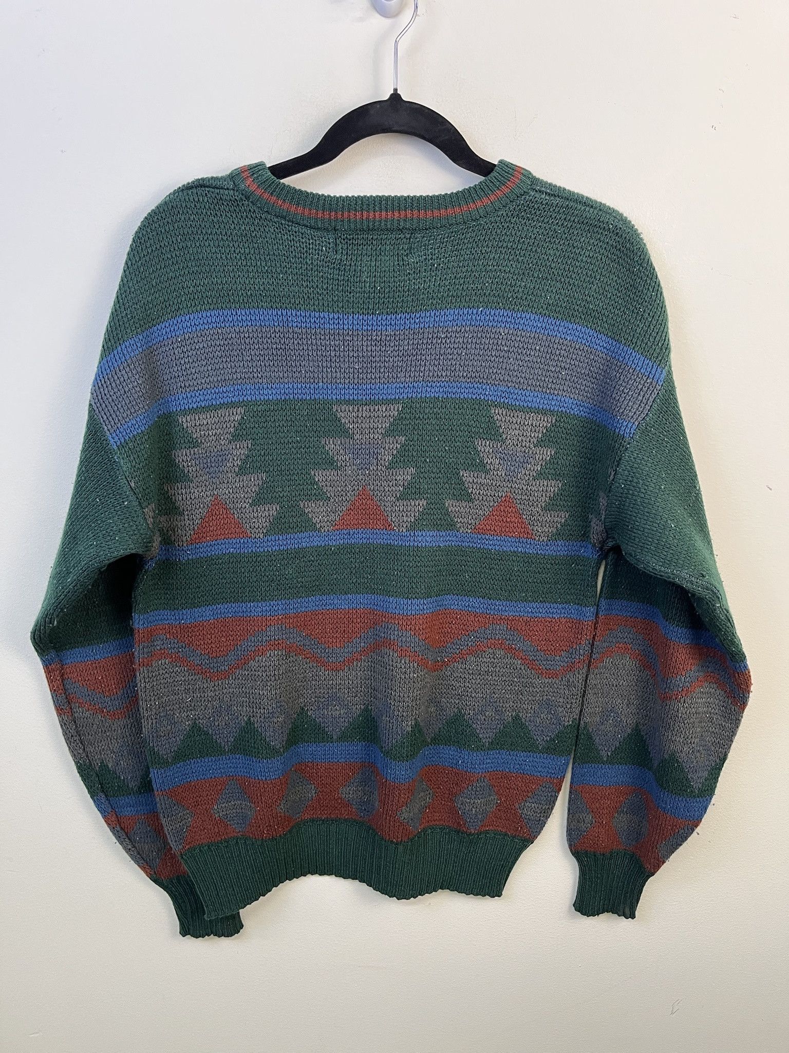 Vintage Vintage Knit Sweater 1990s Thick Knit Pine Tree River Knit Sweater Size M Size US M / EU 48-50 / 2 - 3 Thumbnail