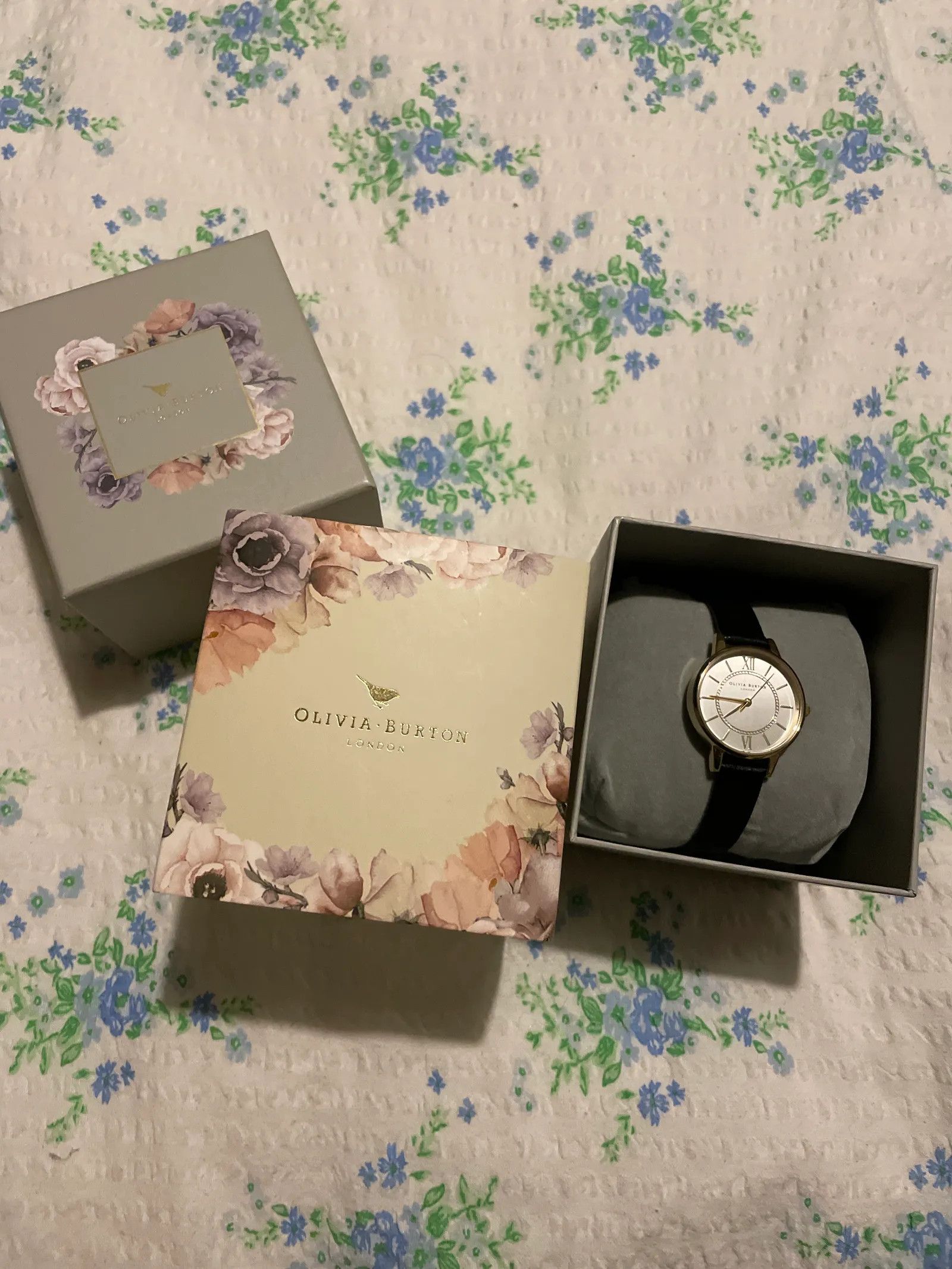 Burton Olivia Burton Rainbow Bee & Pale RG Boucle Mesh Watch Size ONE SIZE - 4 Thumbnail