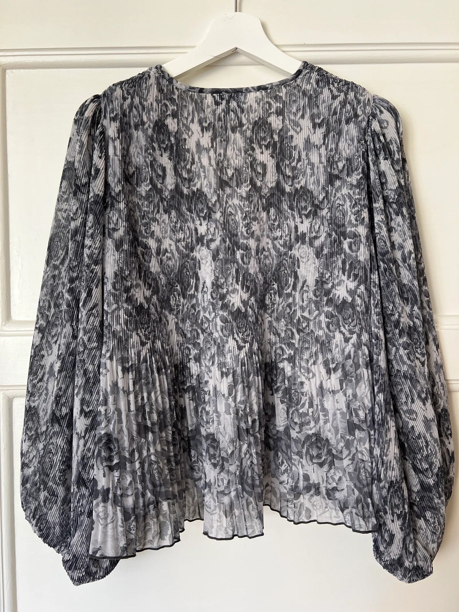 Ganni Ganni Pleated Georgette Blus Blouse Size XS / US 0-2 / IT 36-38 - 5 Thumbnail