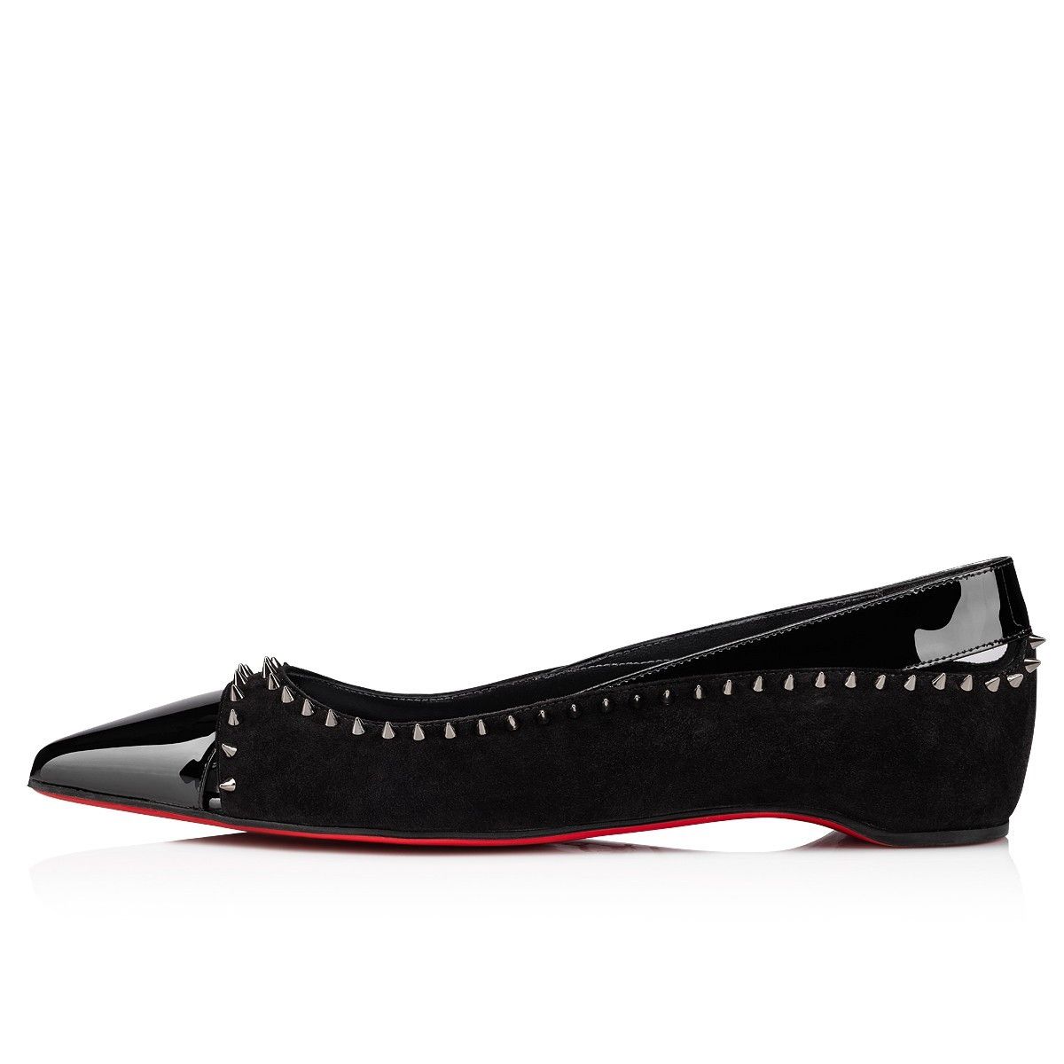 Christian Louboutin Duvettina Spikes Black Size US 6 / IT 36 - 4 Thumbnail