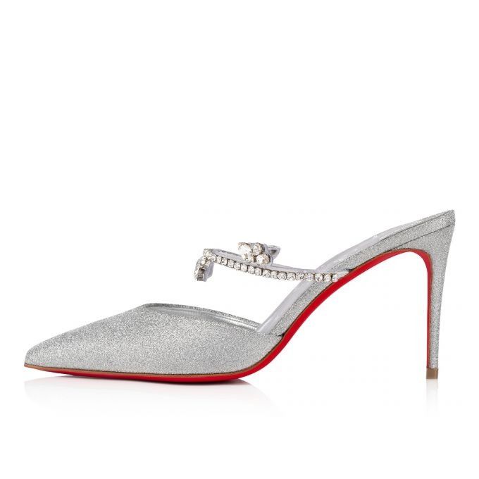 Christian Louboutin Planet Queen 85mm Silver Size US 11 / IT 41 - 2 Thumbnail