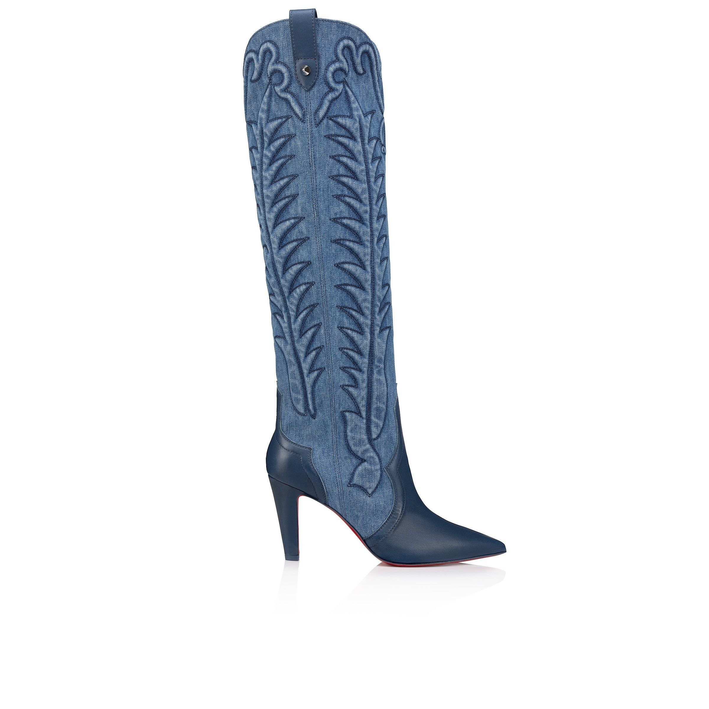 Christian Louboutin Santia Botta 85mm Denim Size US 9 / IT 39 - 3 Thumbnail