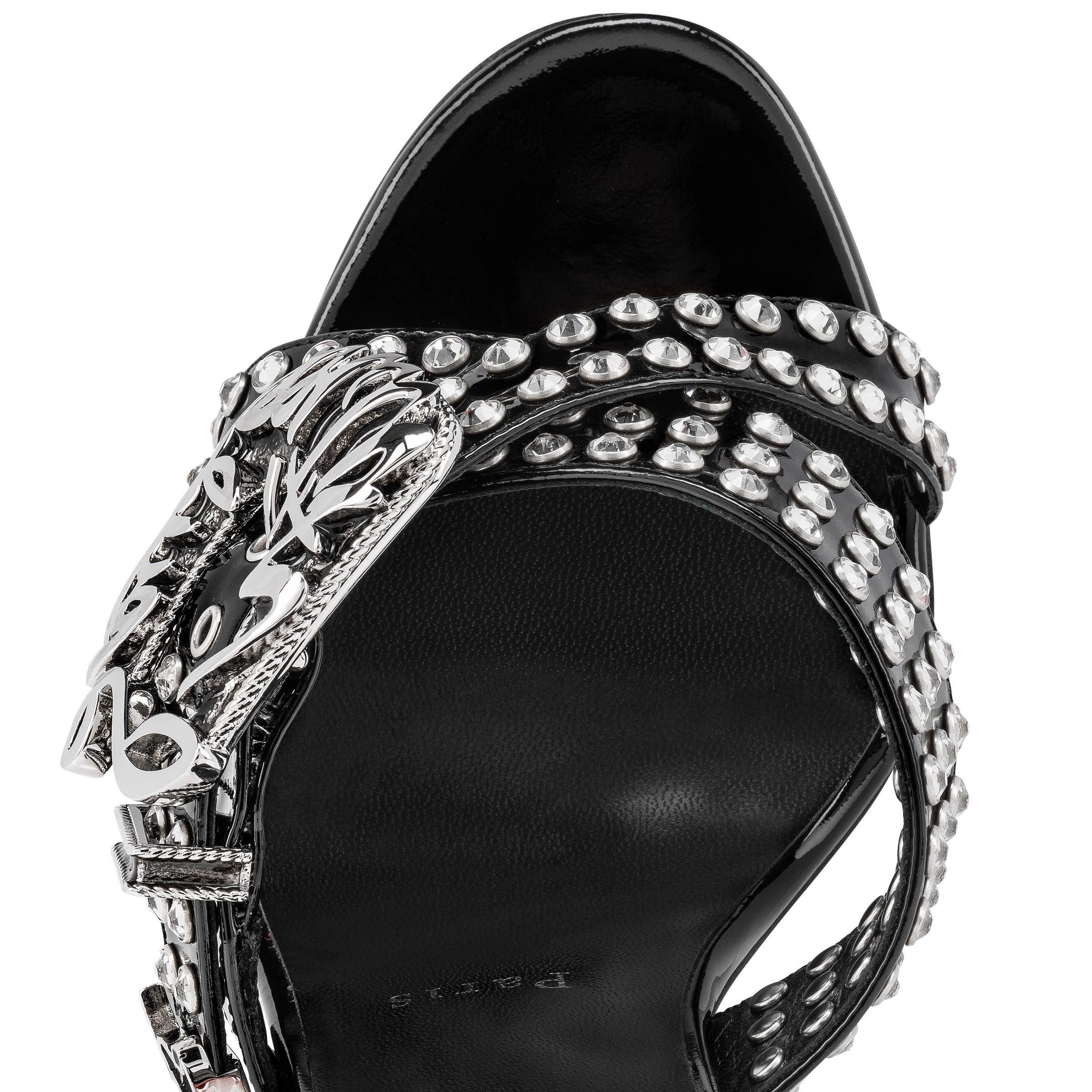 Christian Louboutin Wosandal Pic 100mm Black Size US 5 / IT 35 - 4 Thumbnail