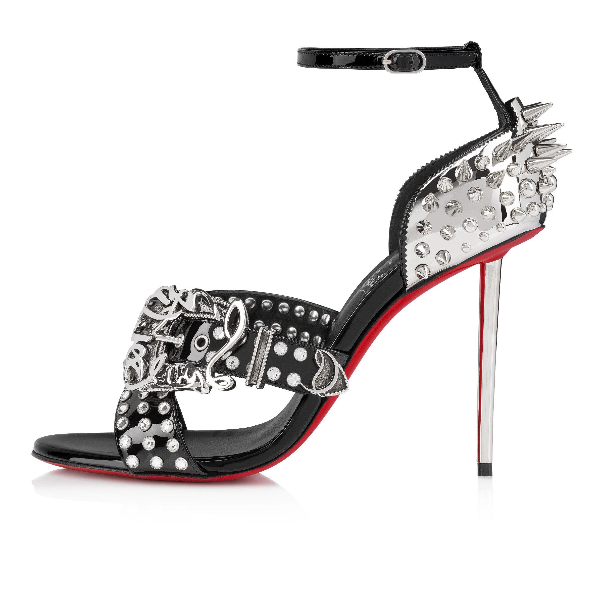 Christian Louboutin Wosandal Pic 100mm Black Size US 12 / IT 42 - 3 Thumbnail