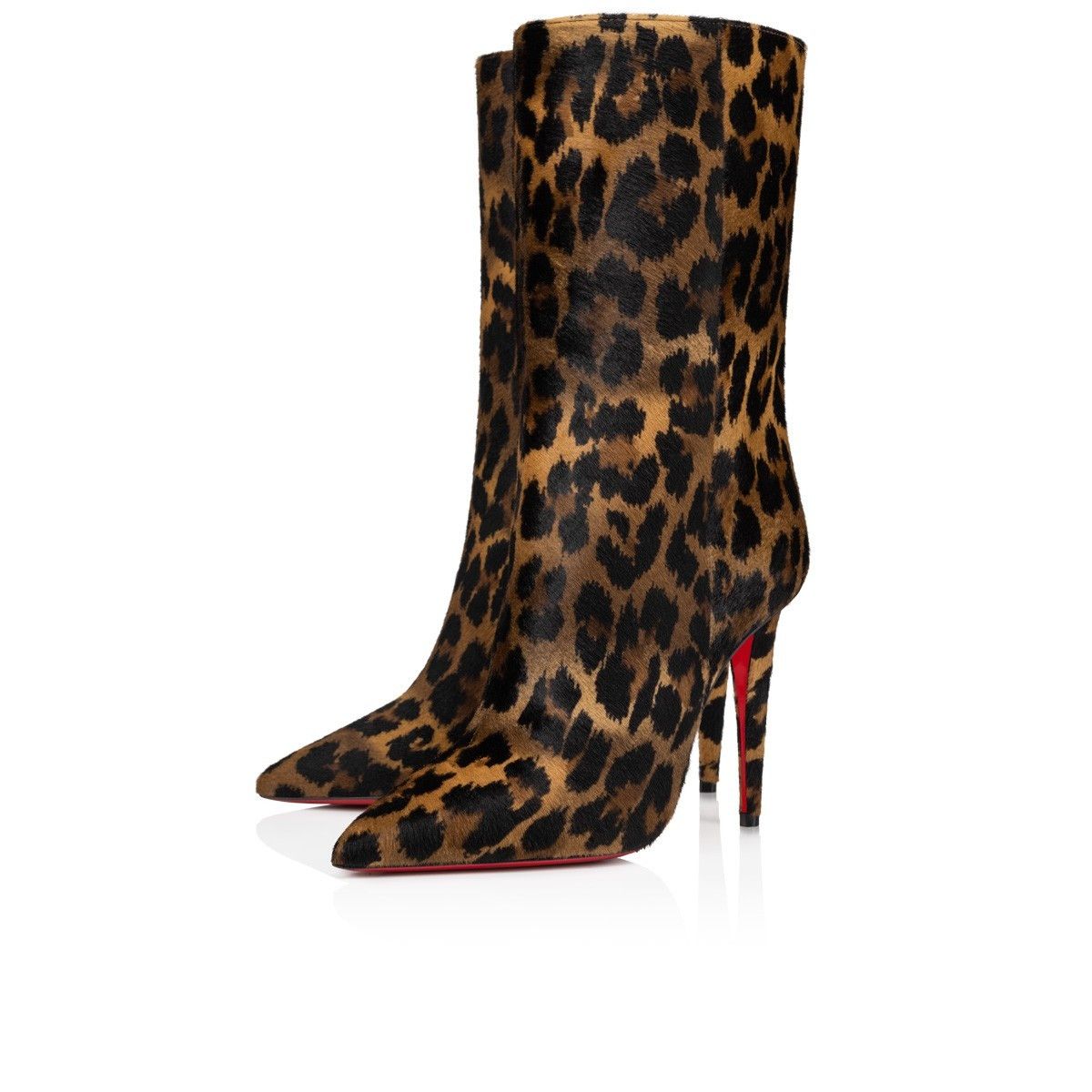 Christian Louboutin Astrilarge Booty 100mm Brown Size US 7 / IT 37 - 2 Thumbnail