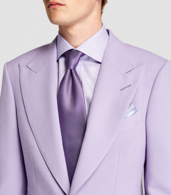 Tom Ford $5K VALUE Single Breasted Jacket in Purple Size 50R - 2 Thumbnail