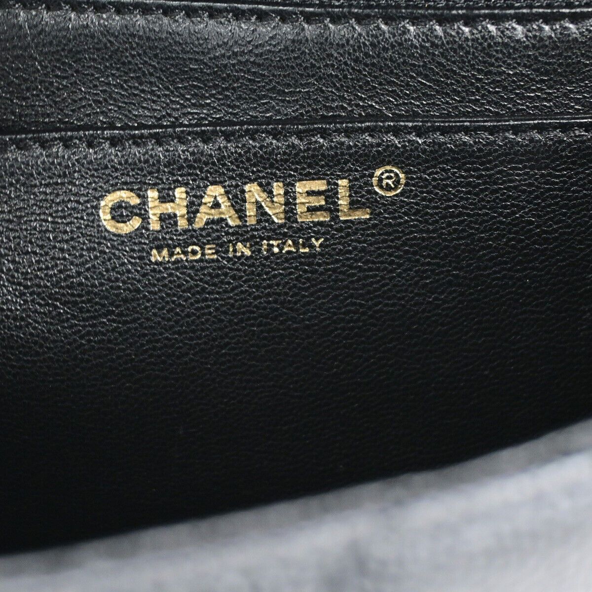 Chanel Coco Mark Black Leather Handbag (Pre-Owned) Size ONE SIZE - 12 Thumbnail