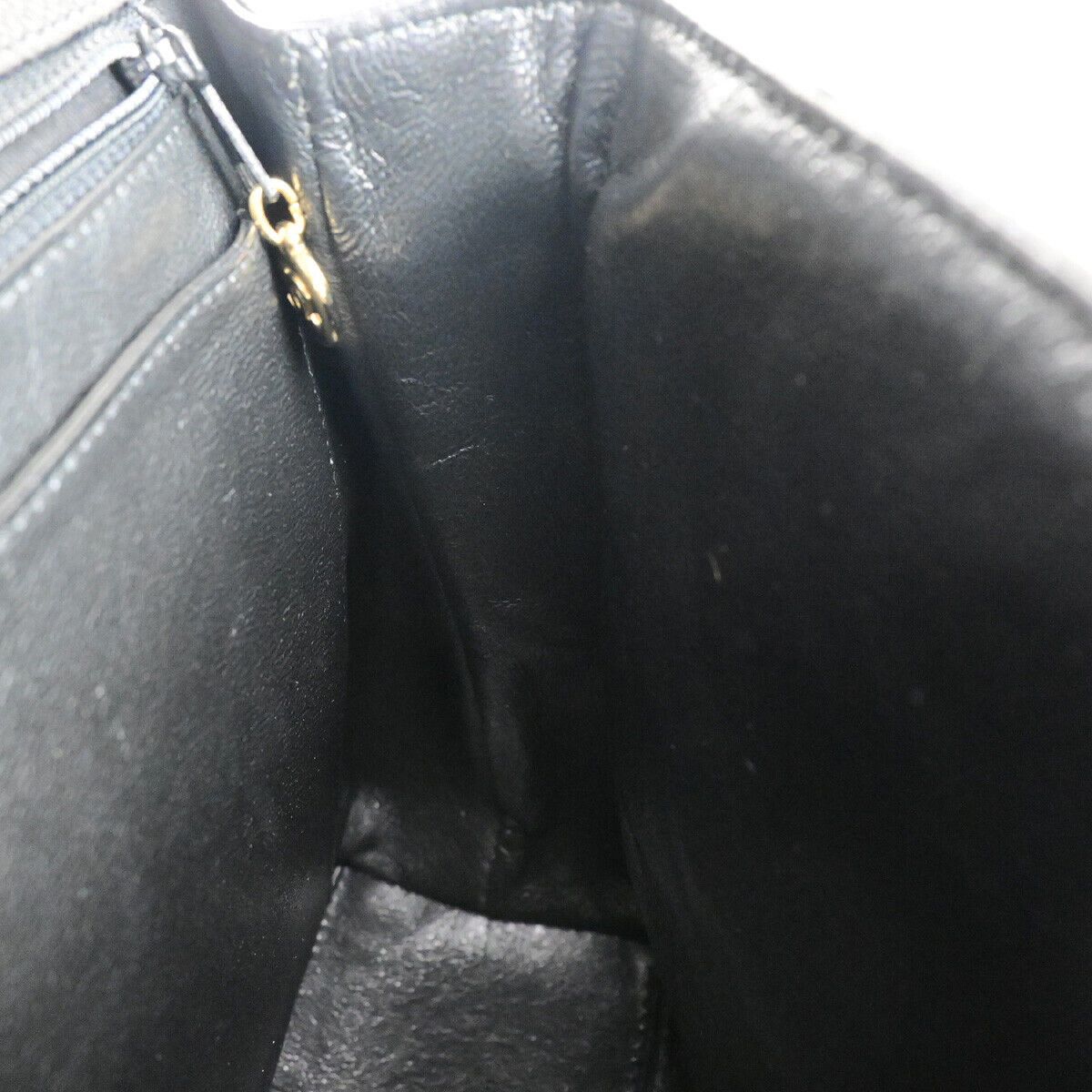 Chanel Coco Mark Black Leather Handbag (Pre-Owned) Size ONE SIZE - 15 Thumbnail