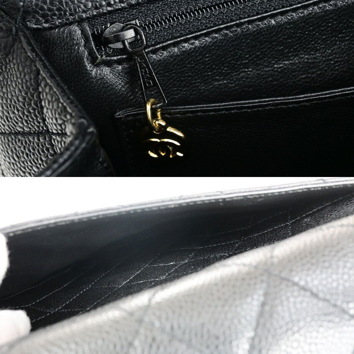 Chanel Coco Mark Black Leather Handbag (Pre-Owned) Size ONE SIZE - 17 Thumbnail