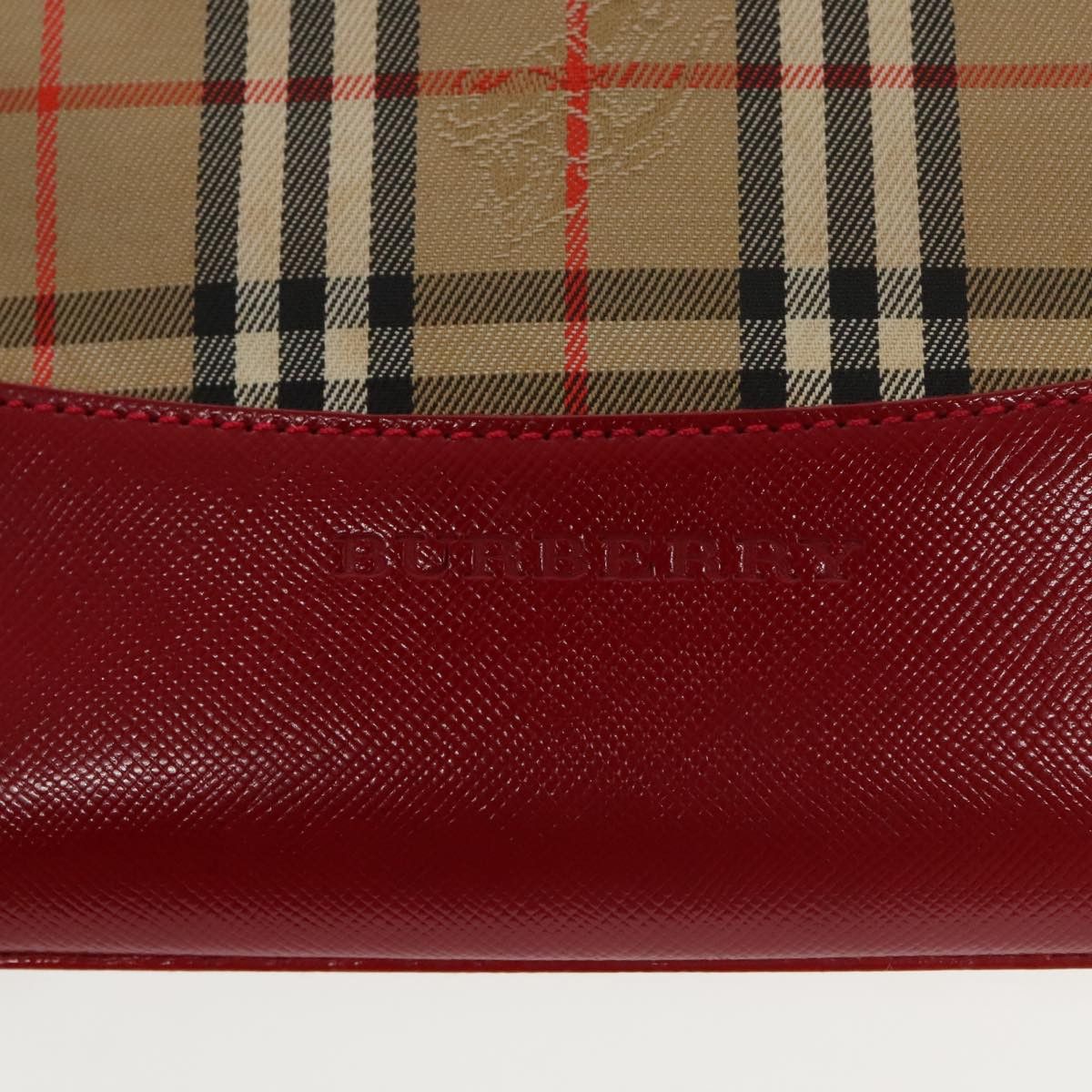 Burberry Nova Check Beige Canvas Handbag (Pre-Owned) Size ONE SIZE - 14 Thumbnail