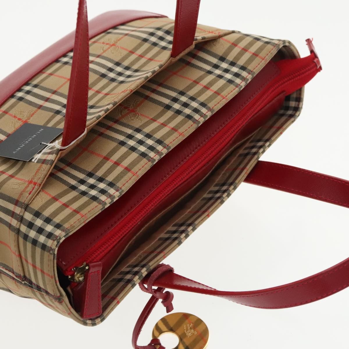 Burberry Nova Check Beige Canvas Handbag (Pre-Owned) Size ONE SIZE - 17 Thumbnail