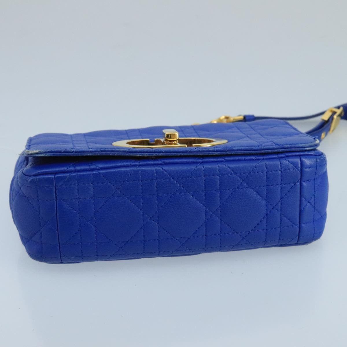 Dior Caro Blue Leather Shoulder Bag (Pre-Owned) Size ONE SIZE - 20 Thumbnail