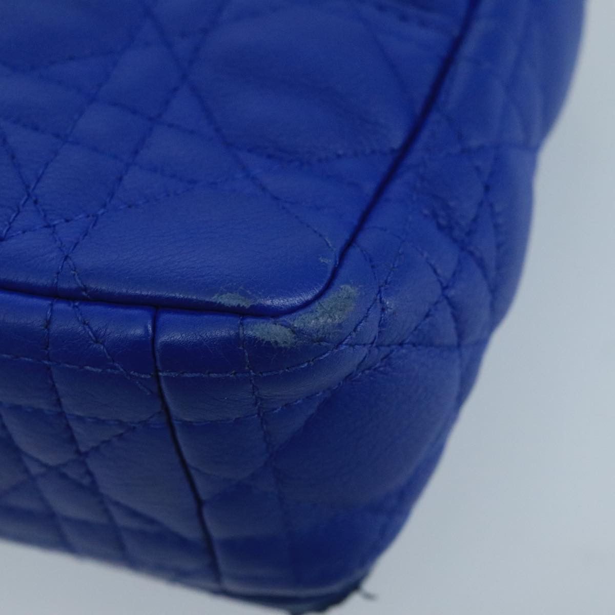 Dior Caro Blue Leather Shoulder Bag (Pre-Owned) Size ONE SIZE - 9 Thumbnail