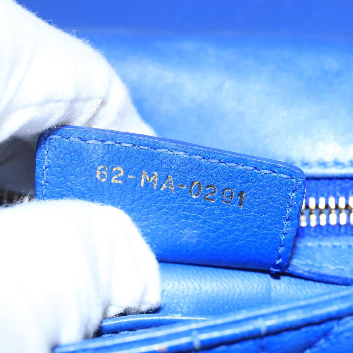 Dior Caro Blue Leather Shoulder Bag (Pre-Owned) Size ONE SIZE - 14 Thumbnail