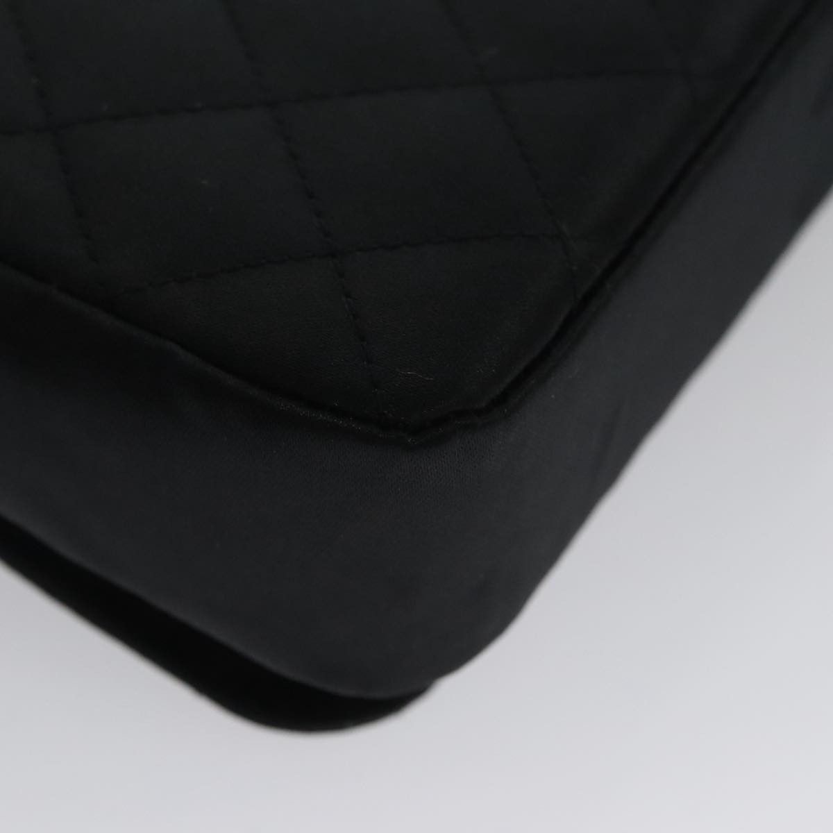 Chanel Camellia Black Silk Shoulder Bag (Pre-Owned) Size ONE SIZE - 9 Thumbnail